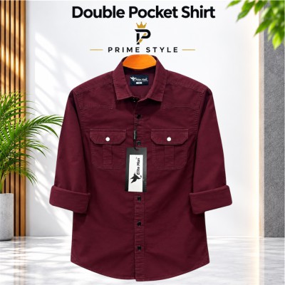 Double Pocket Premium Shirt (Maroon)