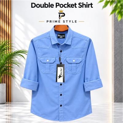 Double Pocket Premium Shirt (Sky Blue)