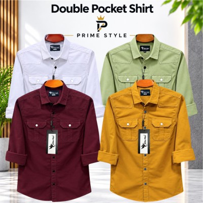 4 pics Premium Double Pocket Shirt